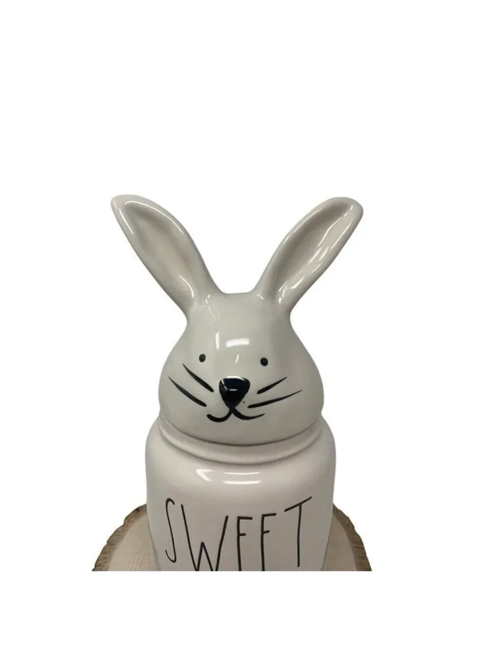 Rae Dunn SWEET HEART Bunny Canister Easter Bunny Spring Easter Baby Small Jar